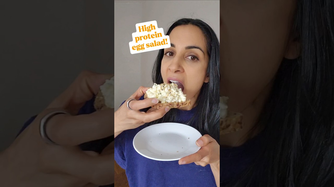 High protein egg salad! #highproteinsnack  #healthysnack #healthymom #healthymomlife #healthyeggs