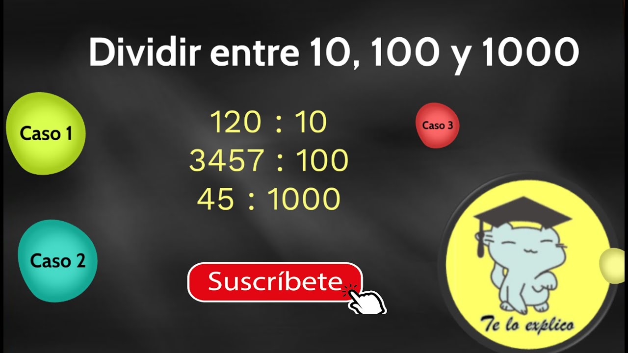 DIVISIÓN ENTRE 10, 100 y 1000