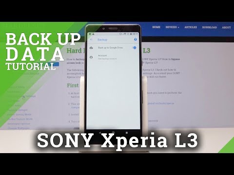 Enable Google Backup on SONY Xperia L3 - Allow Google Backup