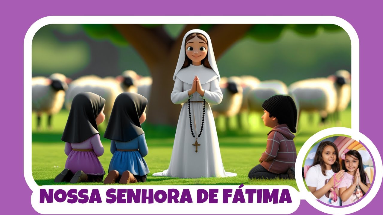 HISTÓRIA DE NOSSA SENHORA DE FÁTIMA ANIMADA PARA CRIANÇAS - Catequese Infantil - Igreja Católica
