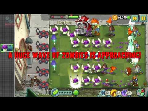 Plants Vs Zombies 2 Puff-shroom Pinata Party 01/15/2016