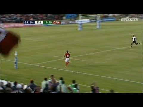 Aisea Natoga great try saving tackle on Taylor Paris