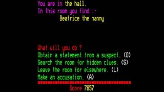 Whodunnit? for the BBC Micro
