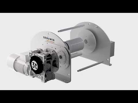 Electric worm gear winch - Gebuwin e-Winch animation