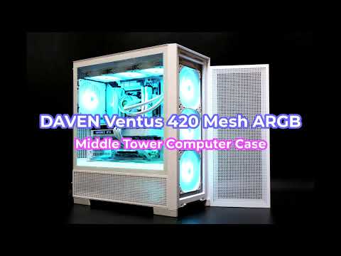 ARGB 시연 - DAVEN 벤투스 420 MESH ARGB [다나와 리포터]