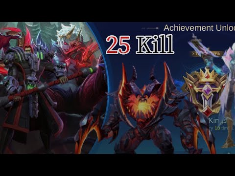 SAVAGE + 25 Kills !! cyclops spongebob skin real Monster Midlance _Build Top 1 Global cyclops - MLBB