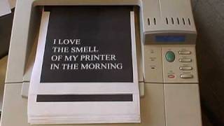 my printer in the morning