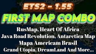 ETS2 First Map Combo 1.55 | New Combo Map With Grand Utopia And DreamLand