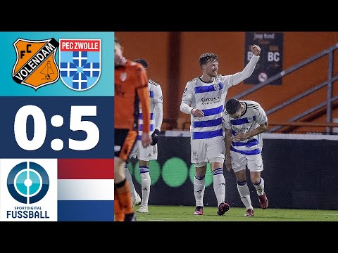 5 Tore in 23 Minuten! Furiose Schlussphase von Zwolle | FC Volendam - PEC Zwolle