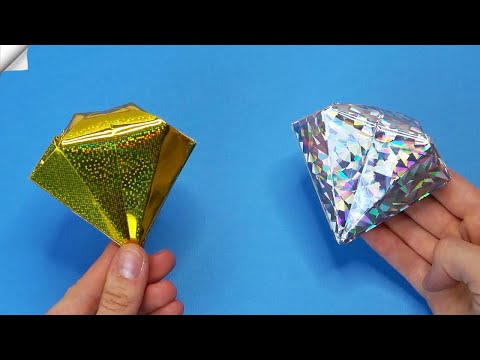 How To Make A Origami Paper Diamond Easy | DIYpaper diamond easy