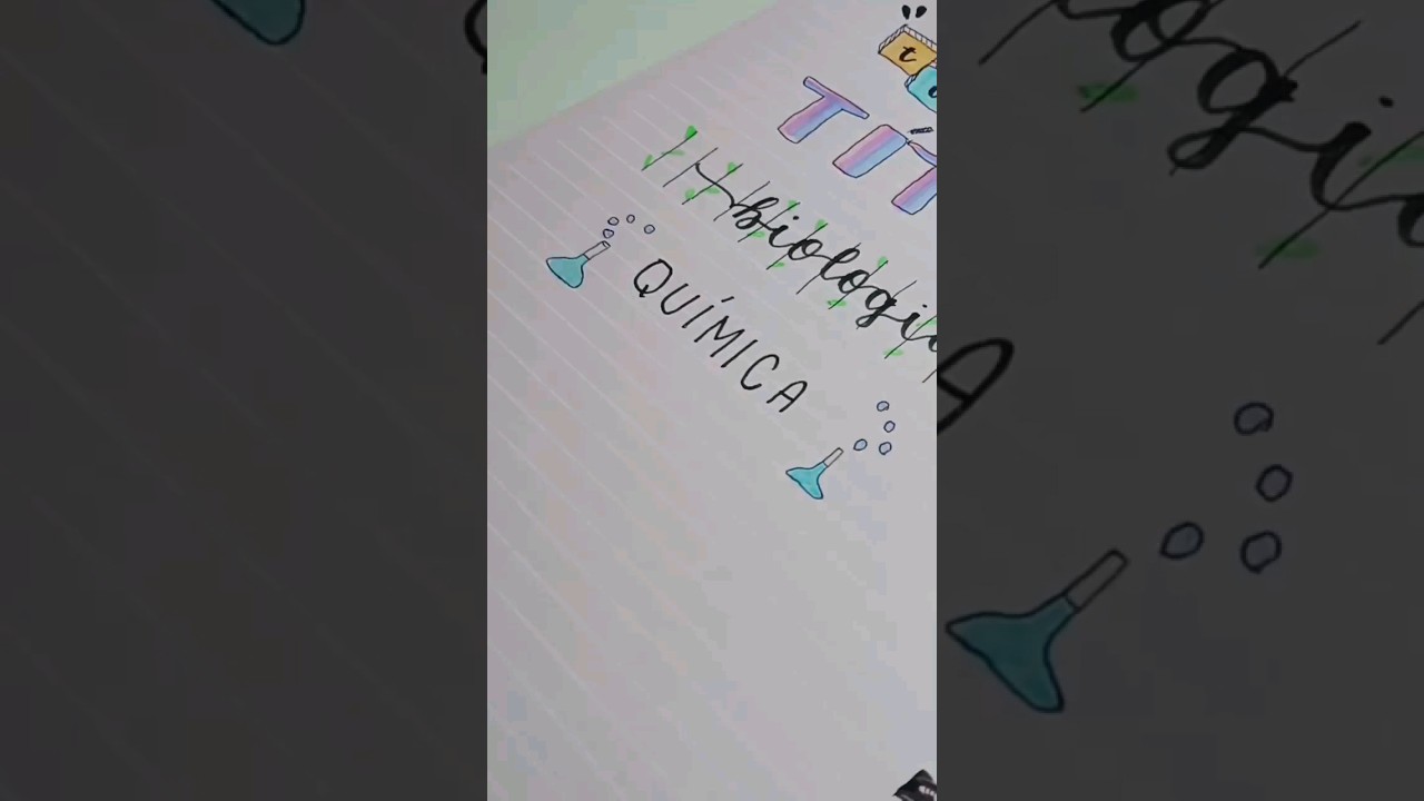 ✨️ título de química ⚗ para decorar o caderno! 📔 #shorts #fyp #study #tiktok