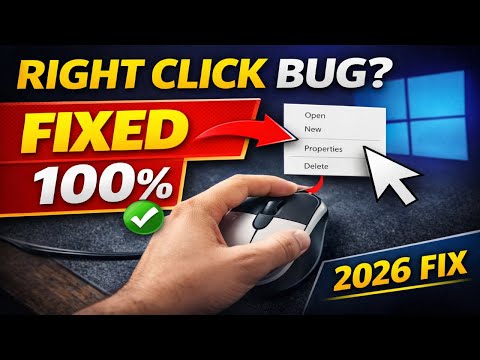 Fixed 100% - Mouse Right Click Menu Opens on the Left Side | Latest 2026 @pcguide4u