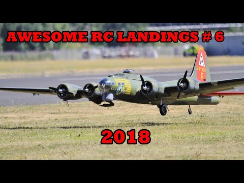 "AWESOME RC LANDINGS" - WW2 BOMBERS & TRANSPORT ETC # 6 - 2018