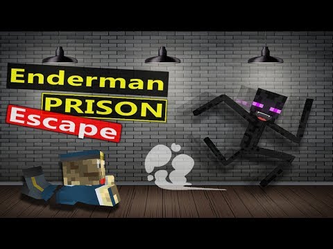 ENDERMAN PRISON ESCAPE - MINECRAFT MONSTER SCHOOL ANIMATION