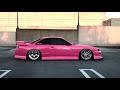 Hot Pink S14 Kouki 240sx Slammed