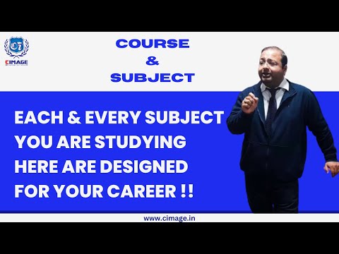 Each & Every Subject you are studying here are designed for your Career