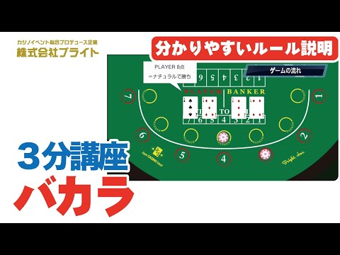 実際のディーラーが教えるバカラの基本ルール！