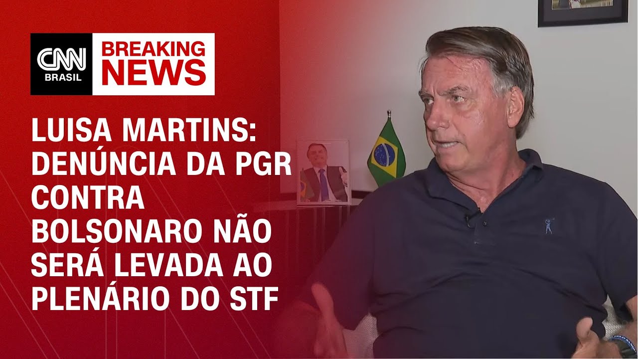 Luisa Martins: Denúncia da PGR contra Bolsonaro não será levada ao plenário do STF | CNN PRIME TIME