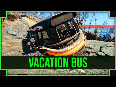Vacation Bus in Fallout 4 - A Journey into the Past of Pre-War America