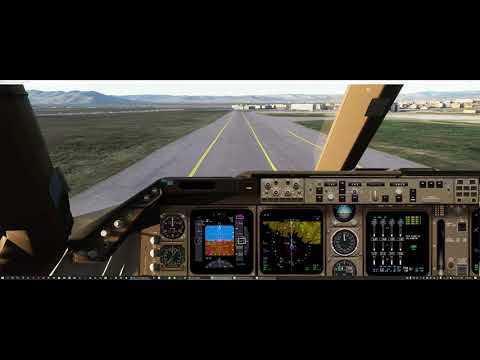 Landing at Ulaanbaatar (using the PSX included .situ)