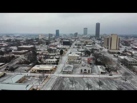 02-11-2021 Little Rock, AR - Icy Roads Drone