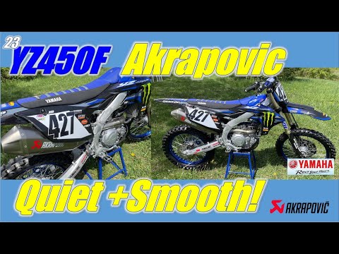 Akrapovic Evolution Exhaust on  2023 Yamaha YZ450F Review