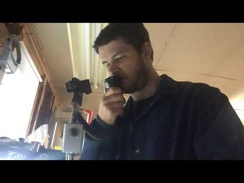 Circuit Bent Push-to-Talk Vintage Dynamic CB Microphone w/Filter Control-Lo Fi Mic + Mic Stand Clip + Mic Stand Clamp by Statikstramentz image 5