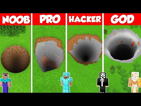 Minecraft Builder's Epic House Battle: Noob vs Pro vs Hacker vs God!