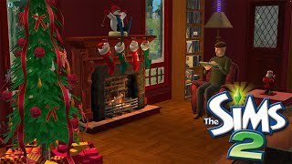❄️ 🎅🏻 Sims 2 Peaceful Holiday Gameplay | No Commentary Chill Christmas Vibes | Let's Build a House
