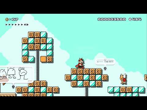 SM4S 1-3: Arctic Acrobatics by Jadpraet - Miiverse - SUPER MARIO MAKER - NO COMMENTARY 1bh