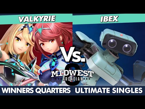 Midwest Arcadian 6 Winners Quarters - VALKYRIE (Pyra/Mythra, Cloud) Vs. IBEX (R.O.B.) SSBU Ultimate