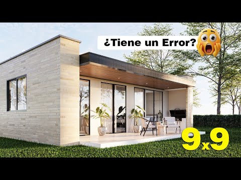 9x9 metros, Casa Moderna ¿Tan SOLO 81 m²? Descúbrela