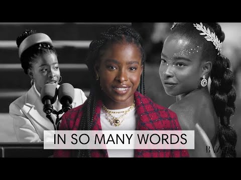 阿曼達-戈爾曼談作為年輕詩人和奧普拉-溫弗瑞的建議|這麼多的話|《哈珀雜誌》BAZAAR (Amanda Gorman On Being A Young Poet & Advice From Oprah Winfrey | In So Many Words | Harper's BAZAAR)