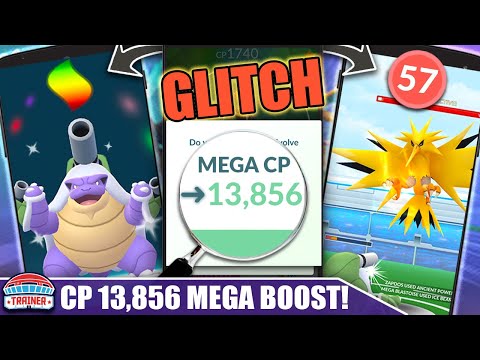 MEGA BLASTOISE at *13,856 CP* !! SUCCESSFUL *ZAPDOS DUO* - HOW TO MEGA GLITCH CP | Pokémon GO