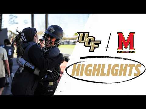 UCF Softball, 9 vs. Maryland, 1 // FULL GAME HIGHLIGHTS // Feb. 8, 2026