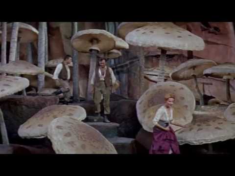 Arriving in the Land of Giant Mushrooms!! - Scene from Journey to the Center of the Earth 1959