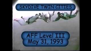 preview picture of video 'Skydive Twin Cities - Skydive Baldwin -  AFF Level III May 31, 1993'