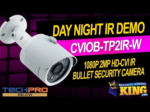 Day / Night IR Demo - 1080p 2MP HD-CVI IR Bullet Security Camera - CVIOB-TP2IR-W