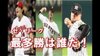 【セ・リーグ】最多勝は誰だ！