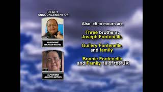Alphonsine Maureen Weekes ~ Long Obituary