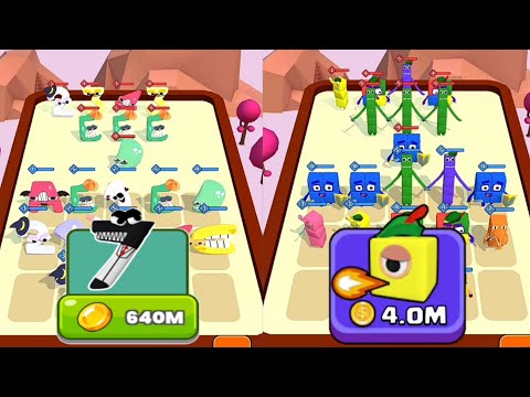 Alphabet Lore + Number Lore | Merge Cube Number: Color Block | NumberBlocks 1, 2, 3, 4, 5, 6, 7, 8