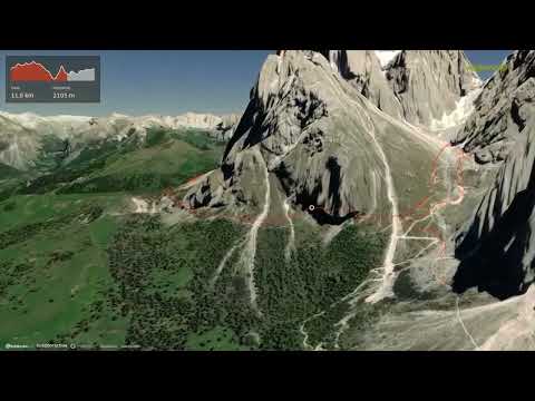 Sassolungo Group Loop - Vicenza Refuge ∆ hiking trails ∆ 3d-trail.com/italy/