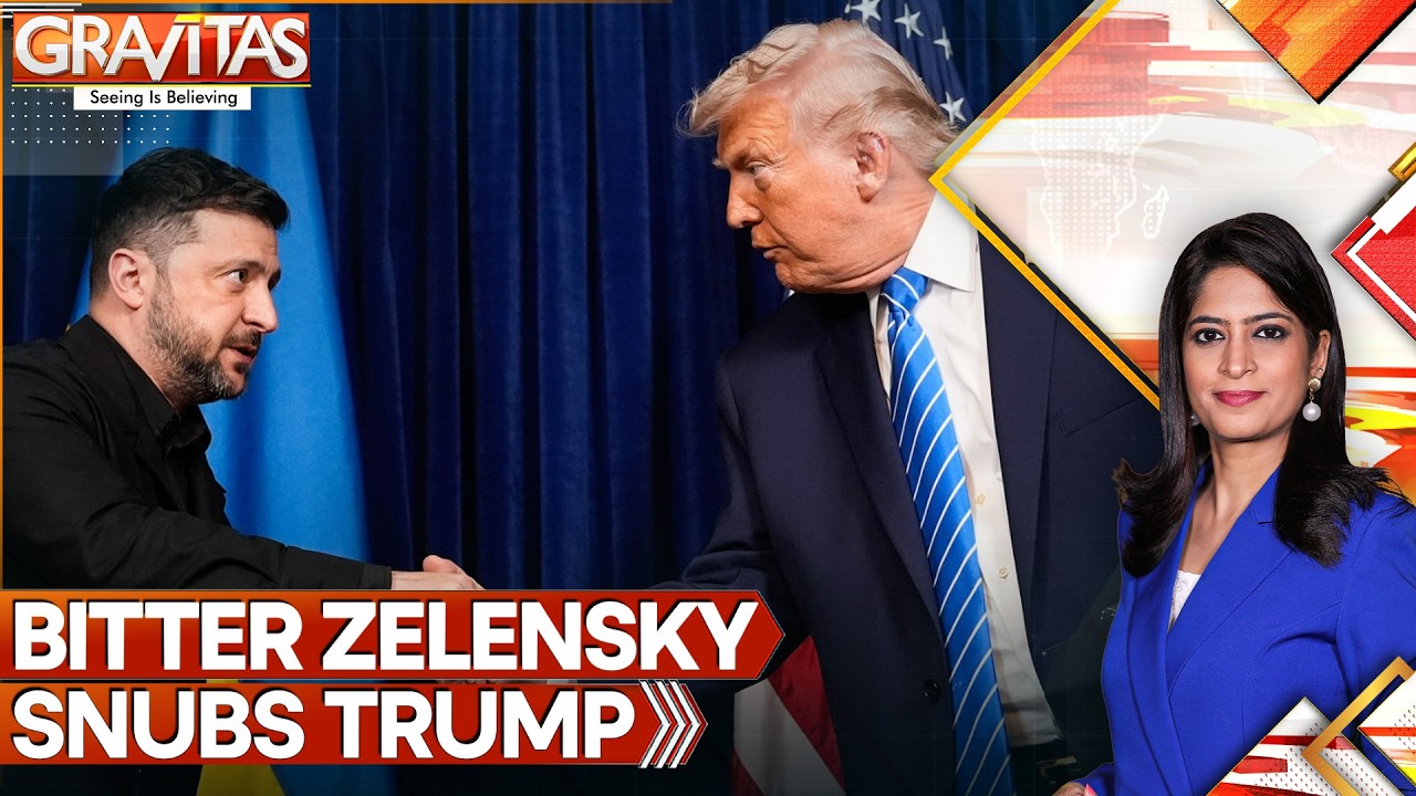Bitter Zelensky Snubs Trump For Playing Politics With Ukraine War | Gravitas