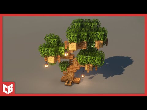 How to Build a Custom Fantasy Oak Tree in Minecraft #short