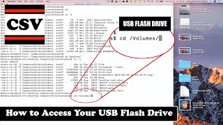 How to Access Your USB Flash Drive on Mac Using the Terminal Command Prompt - Basic Tutorial | New