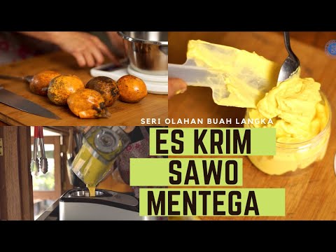 Yang segar, lembut banget dan creamy, Es Krim Sawo Mentega