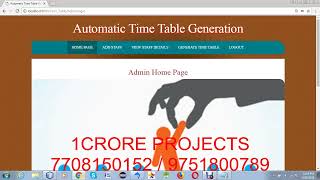 Online Notice Board with Automatic Timetable generator