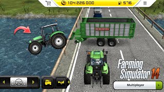 Grass Cutting & Making Straw Bales In Farming Simulator 14- Fs 14 Multiplayer - Fs14