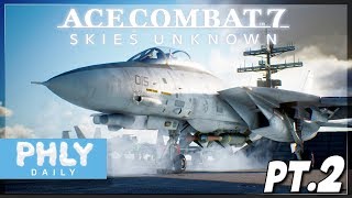 Ace Combat 7  F-14 CARRIER SCRAMBLE  Mission 3-5 (