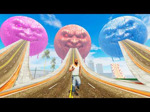 Franklin Found WORLD LONGEST ROAD To Blood Moon - INDIAN BIKE DRIVING 3D